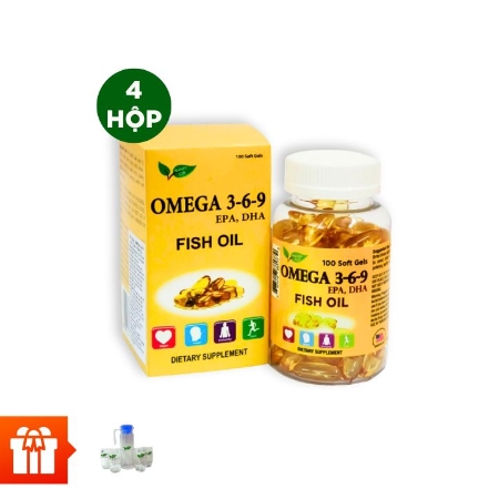 [TẾT 25] NATURE GIFT - Combo 4 hộp TPBVSK Omega 369 (100 viên/ hộp)