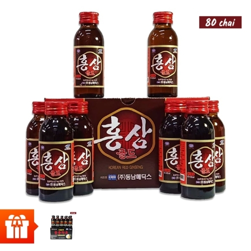 [TP_Dongnam]_Combo 80 chai Hồng Sâm Hàn Quốc (100ml/chai) + 20 chai Đông Trùng Hạ Thảo Hàn Quốc (100ml/chai)