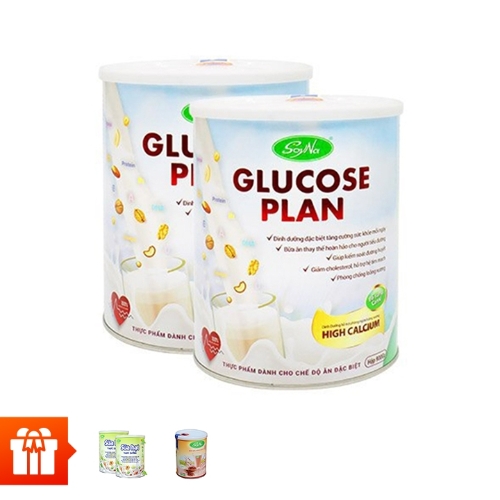 [He]SoyNa: Bộ 2 Lon Sữa Glucose Plan High Calcium 900gr + 2 lon sữa hạt thực dưỡng 300gr + 1 lon sữa mầm gạo lứt 400gr