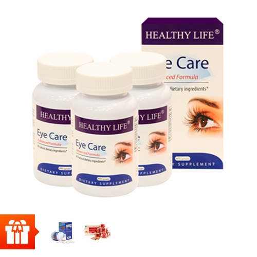 Healthy Life-Combo 3 hộp TPBVSK Eye Care- hỗ trợ chống lão hóa mắt ( 60 viên/ hộp)+2 hộp TPBVSK sụn cá mập Shark 30 viên + 100 gói trà sâm