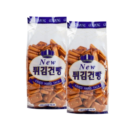 [EC]-Combo 2 túi Bánh quy chiên New Gum Pung Hàn Quốc 250g (Xanh dương) 