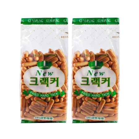 [EC]-Combo 2 túi Bánh quy giòn New Gum Pung Hàn Quốc250g (Xanh lá) 