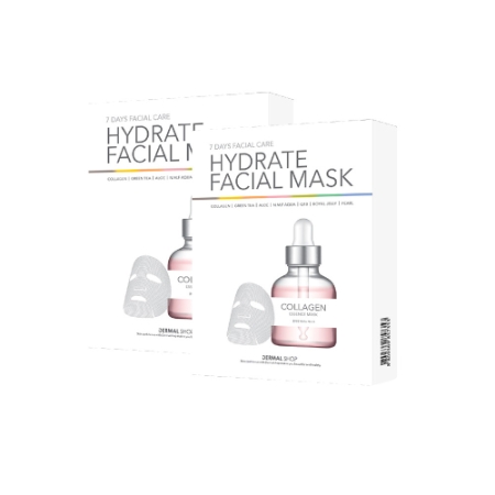 [EC]-DERMAL-Combo 2 hộp mặt nạ liệu trình 7 ngày Hydrate Facial Mask