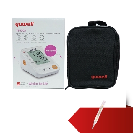 YUWELL - Máy đo huyết áp bắp tay + 1 nhiệt kế thủy ngân
