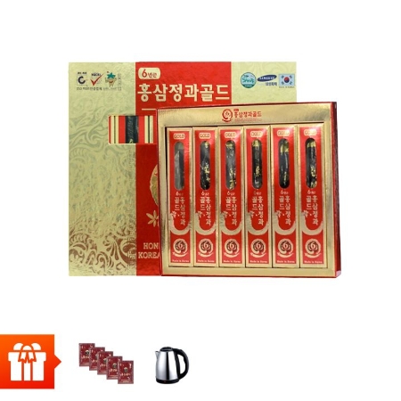 [30.4]SANTE365 - Sâm củ HQ 6 năm tuổi tẩm mật ong 300g (50g/ củ x 6 củ/ hộp)  + 1 hộp 5 gói nước sâm