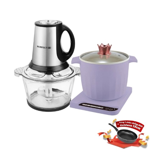 [ĐẠI LỄ] PERFECT - Máy xay thịt PF-X06 + Ca nấu đa năng PF-M3