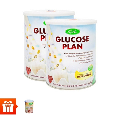 [60Ph vàng] SoyNa: Bộ 2 lon Glucose Plan High Canxi 900gr + 1 lon sữa Chay 800gr