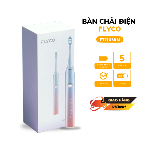 [TMĐT]Bàn chải đánh răng điện Flyco FT7105VN