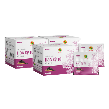 Combo 3 hộp Thực phẩm bổ sung Trà Thảo Mộc Hắc Kỷ Tử (Hộp 20 gói x 2,5g) 