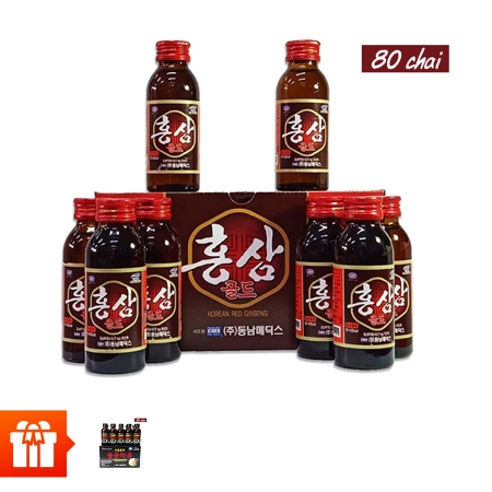 [8.3-TP_Dongnam]_Combo 80 chai Hồng Sâm Hàn Quốc (100ml/chai) + 20 chai Đông Trùng Hạ Thảo Hàn Quốc (100ml/chai)