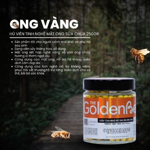 [ZPT9]Combo 3 Hũ Viên Tinh Nghệ Mật Ong Sữa Chúa 250gr 
