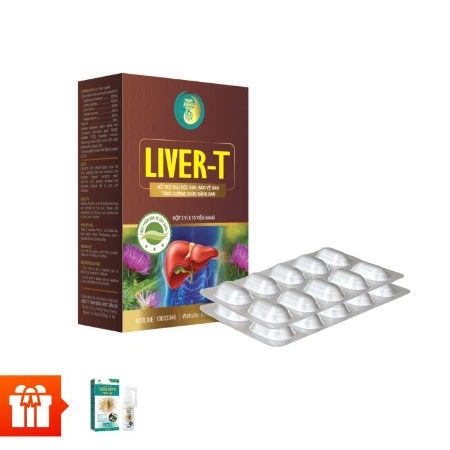 [DDTG]4 hộp viên uống bổ gan LIVER-T 30 viên (120 viên) + 1 chai Dung dịch xịt mũi THÔNG XOANG TRẦN GIA