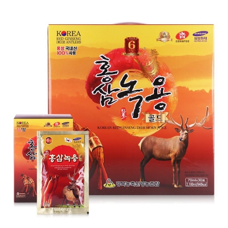 [OB]_2 Hộp Nước Hồng Sâm Nhung Hươu Korean Red Ginseng Deer Horn Juice 70ml/gói x 30 gói/hộp