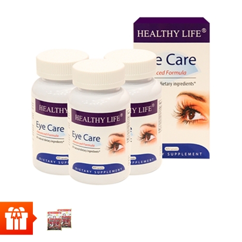 [RS] Healthy Life-Combo 3 hộp TPBVSK Eye Care- hỗ trợ chống lão hóa mắt ( 60 viên/ hộp) + 2 kẹo hồng sâm  200gr