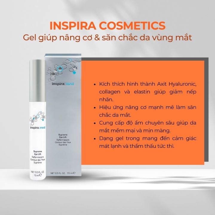 INSPIRA COSMETICS - Gel giúp nâng cơ & săn chắc da vùng mắt (Supreme Eye Lift) 1