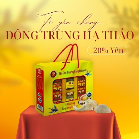 								Hộp Yến Sào Thượng Hạng Đông Trùng Hạ Thảo Fidinest 20% yến 
								