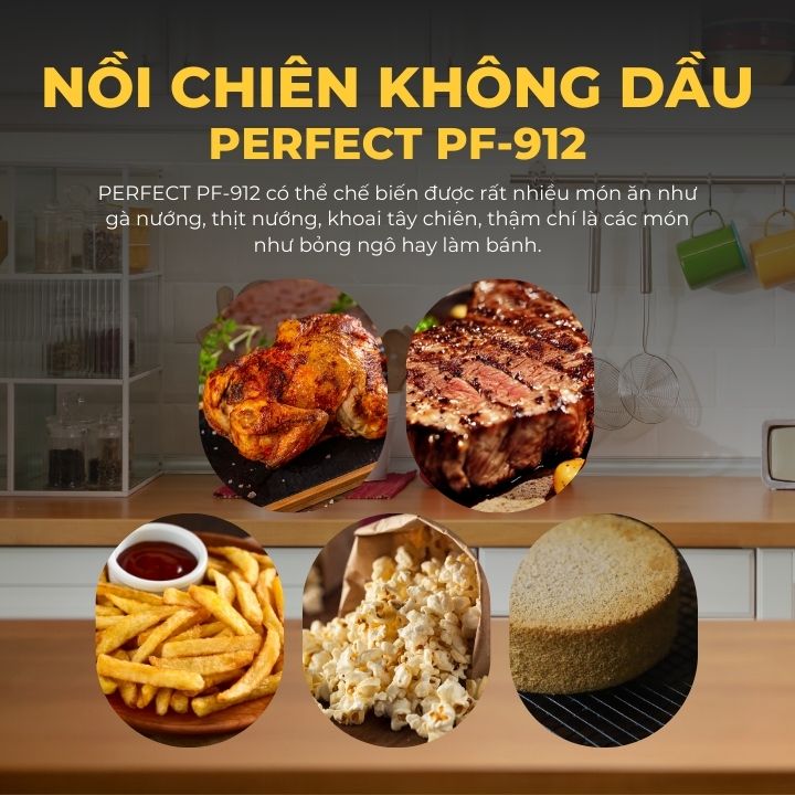 PERFECT - Nồi chiên không dầu PF-912 3