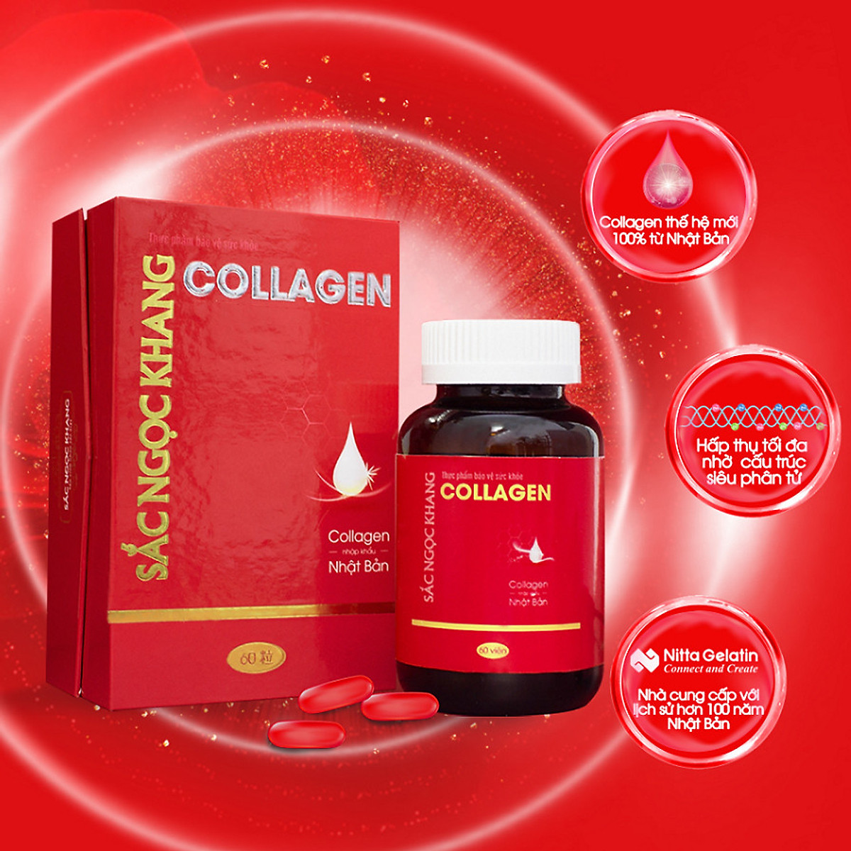 Viên Uống Collagen Sắc Ngọc Khang | GS SHOP