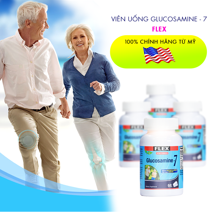 Hộp Flex Glucosamine 7- hỗ trợ xương khớp (60viên/ hộp)