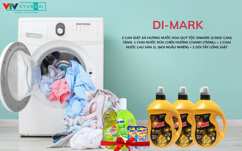 								3 Can Giặt Xả Hương Nước Hoa Quý Tộc Dimark (3.5kg/ Can)
								