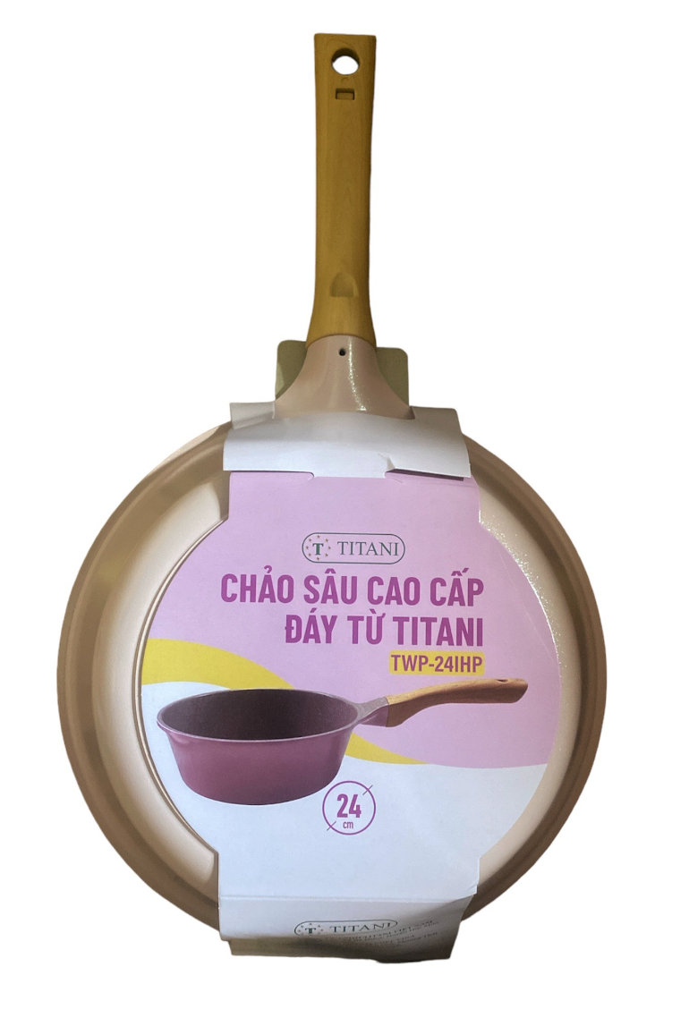 Chảo Sâu Cao Cấp Đáy Từ Titani 24cm TWP-24IHP 2