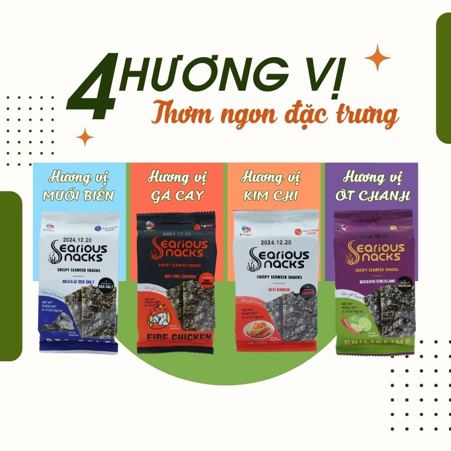 Snack rong biển lá kim Hàn Quốc 1