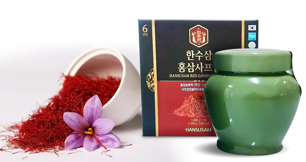 HANSUSAM- TPBS 1 hộp chiết xuất hồng sâm saffron 1000g