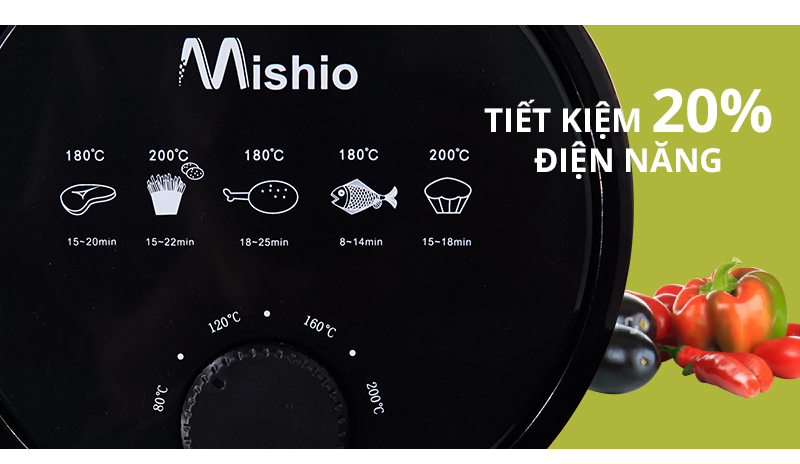 Nồi Chiên Không Dầu Mishio MK01 New 3.8L