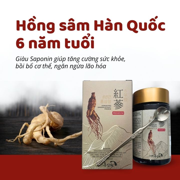 Hộp Cao Hồng Sâm Cao Cấp 6 Năm Tuổi