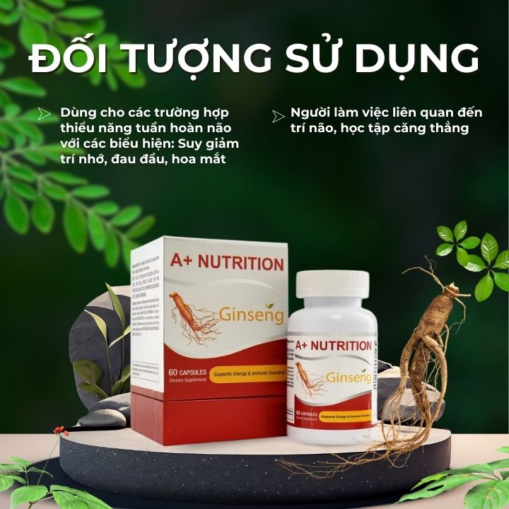 A+ Nutrition Ginseng nhân sâm mỹ (60 viên/hộp) 3