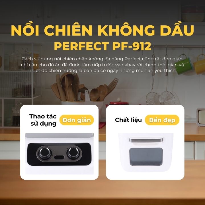 PERFECT - Nồi chiên không dầu PF-912 2