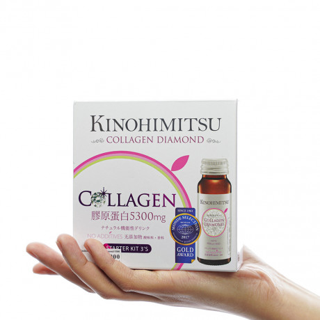 Kinohimitsu -Nước uống cải thiện đàn hồi da Collagen Diamond 5300