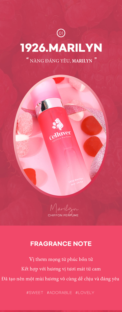 Nước hoa voan Celluver 1926 Marilyn Chiffon Perfume